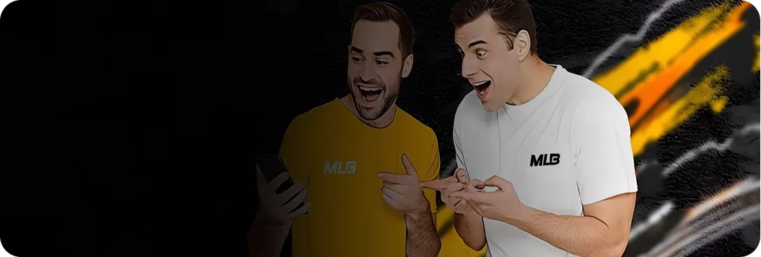 Melbet: Surprised men looking at phone