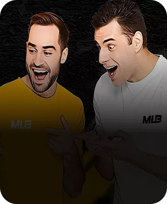 Melbet: Surprised men looking at phone